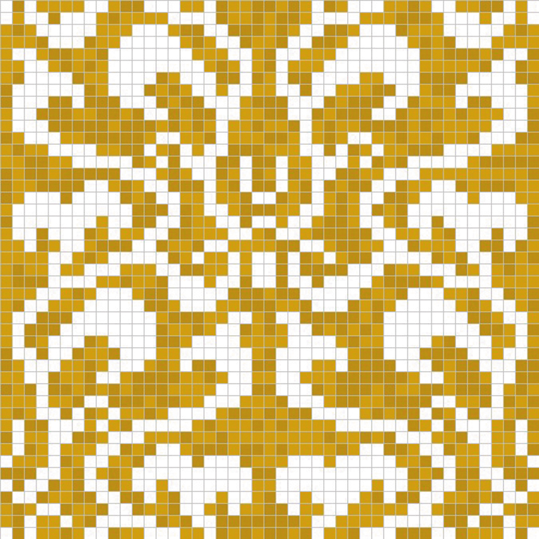 Панно D-03 GM Yellow&White A серия Узоры Alma