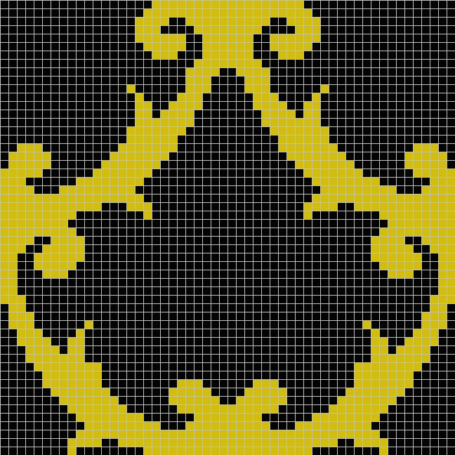 Панно MZ-08 Black&GMC серия Узоры Alma