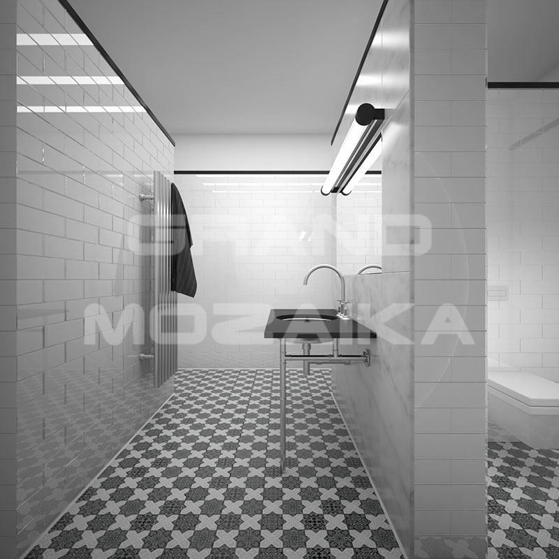 Плитка PNT (BLACK-WHITE) серия Pantheon Skalini