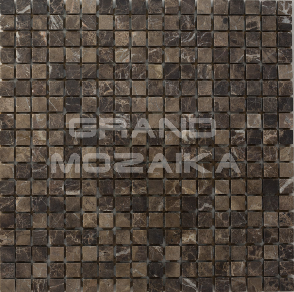 Мозаика АМ-1С (Emperador Dark) серия Marble