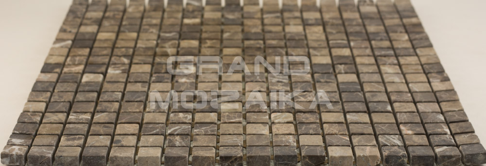 Мозаика АМ-1С (Emperador Dark) серия Marble