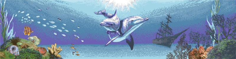 Панно Панно “Подводный пейзаж” серия Панно Rose