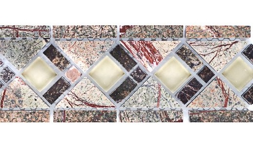 Бордюр мозаичный Forest Green-L5 серия Бордюры Elegant