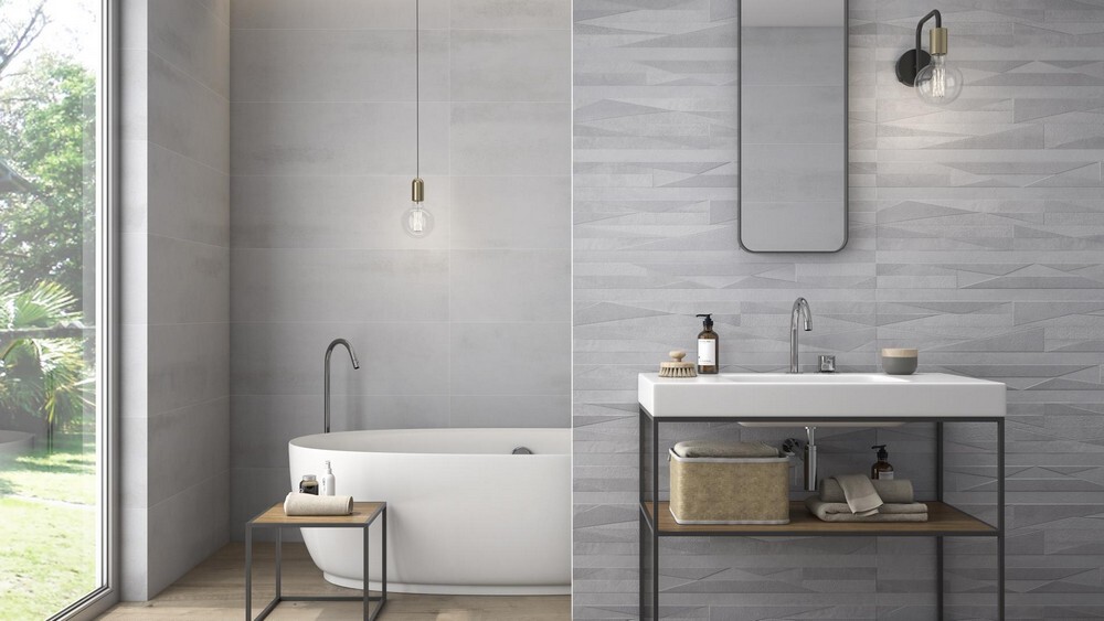 Плитка BRIENZ CENIZA RELIEF 33.3x100 серия Brienz