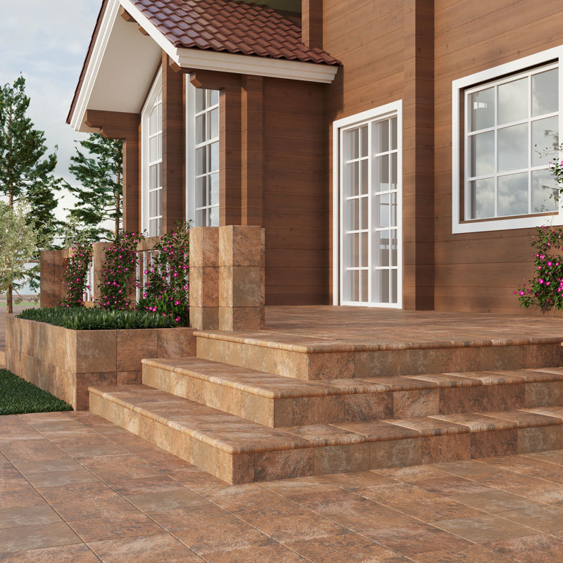 Ступени PELDANO MANHATTAN RED Фронтальная ступень 33х24,5х4 серия Manhattan Red