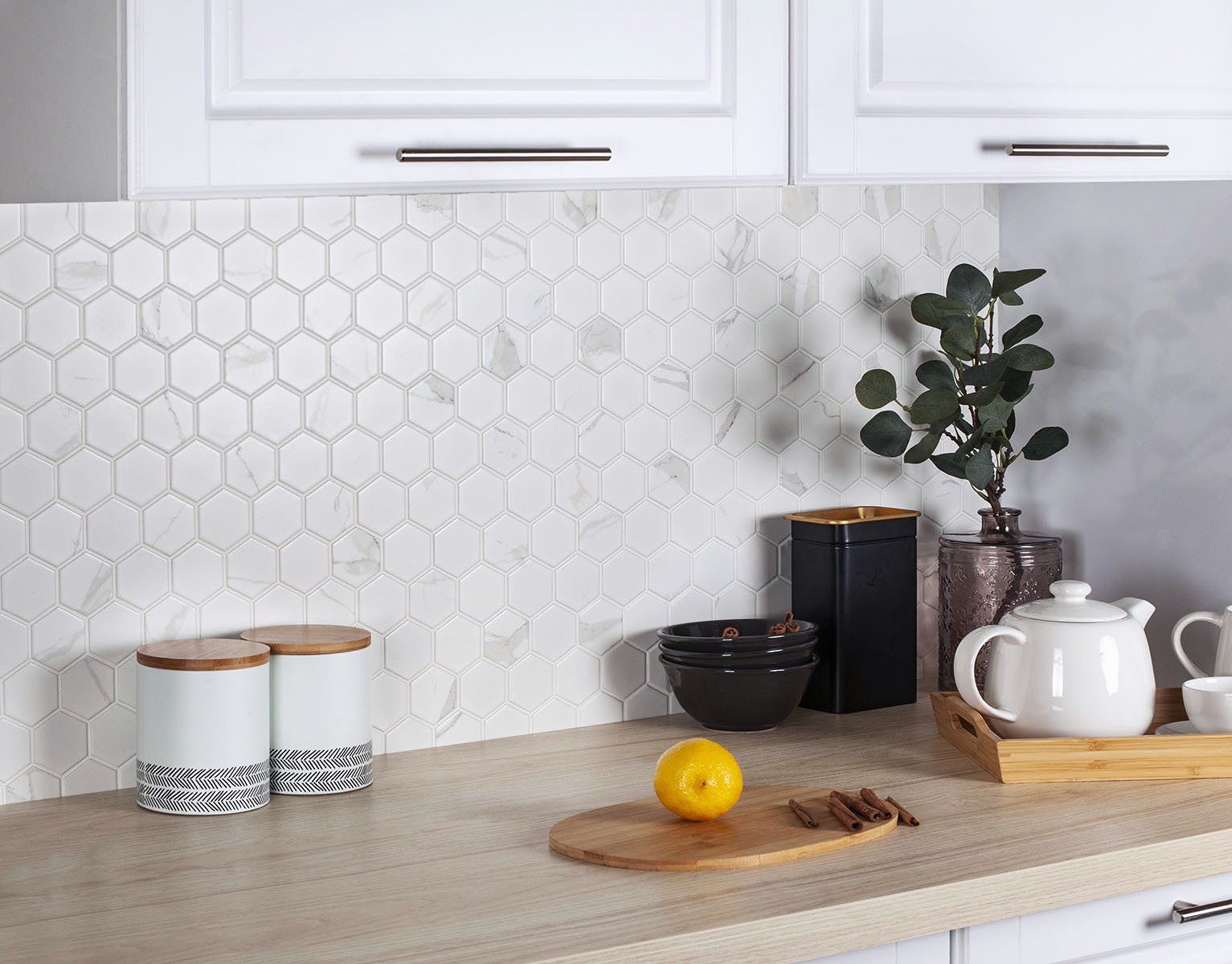 Мозаика Hexagon small Carrara Matt (PMMT83017) серия Homework