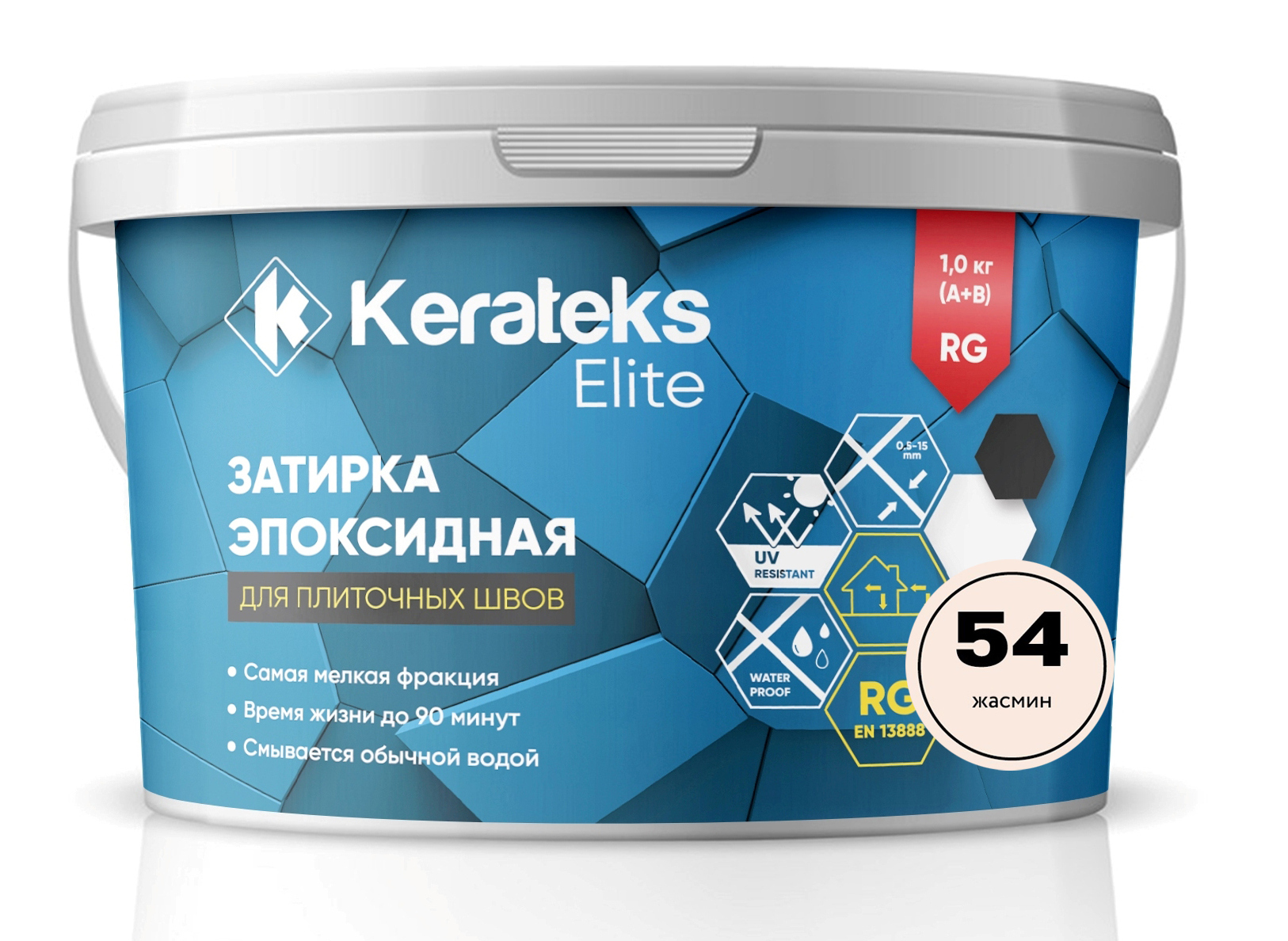Затирка 54 Жасмин, 1 кг серия Kerateks Elite