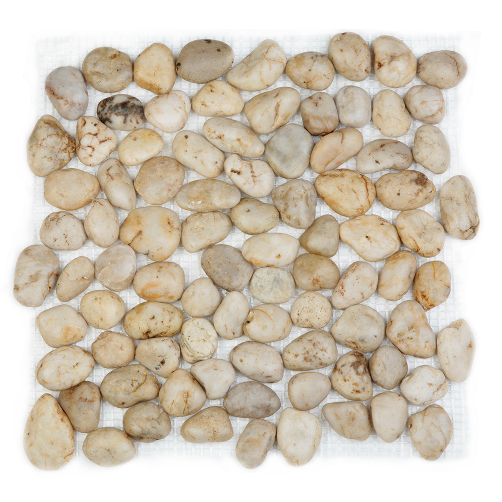 Мозаика 052348s MS8001 ГАЛЬКА слоновая кость серия Nature