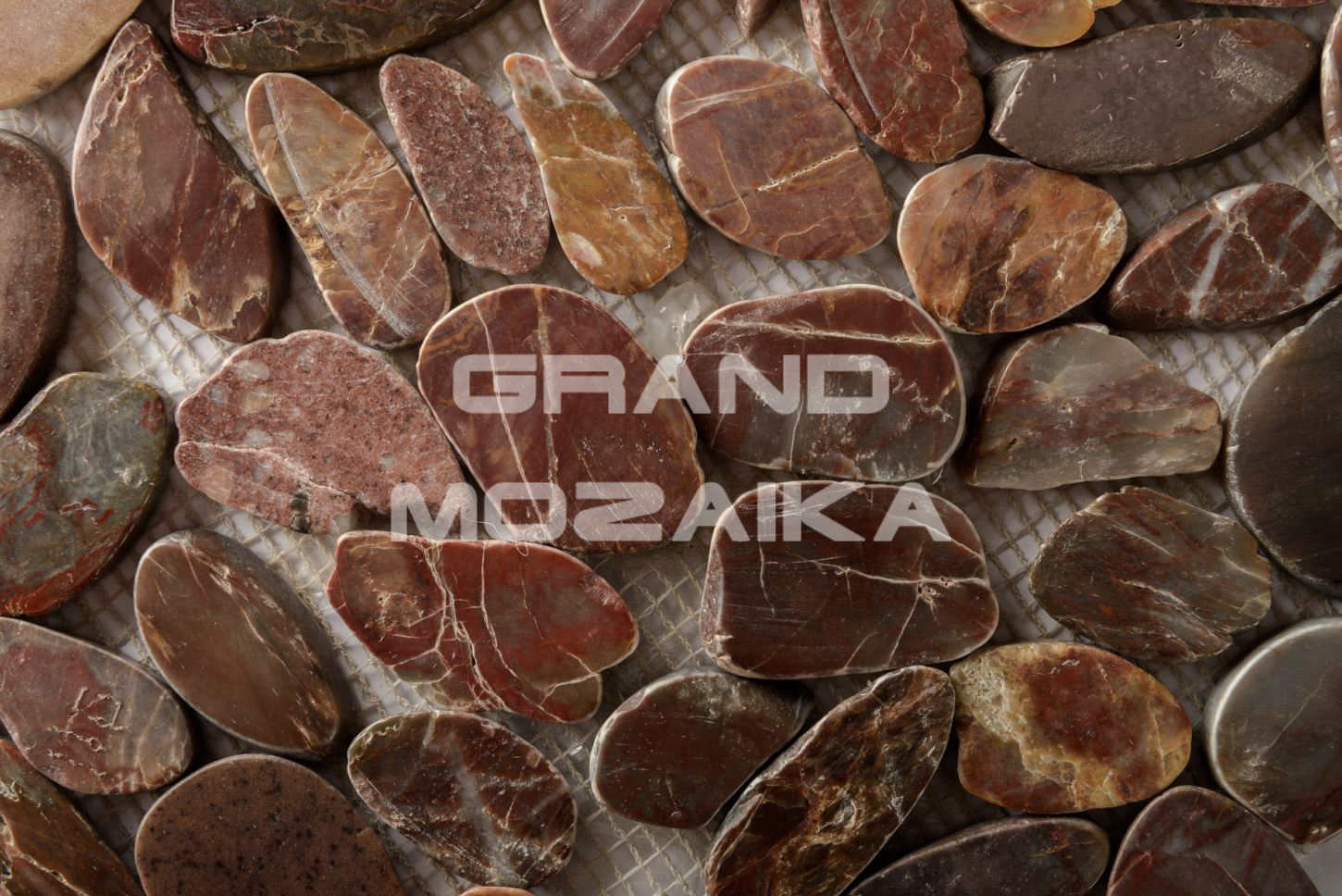 Мозаика 052355 MS00-2 HP ГАЛЬКА красно-коричневая НА КРУГЕ серия Nature
