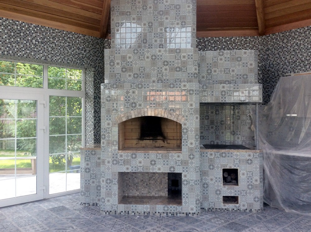 Мозаика Coin Blue серия Orro Glass