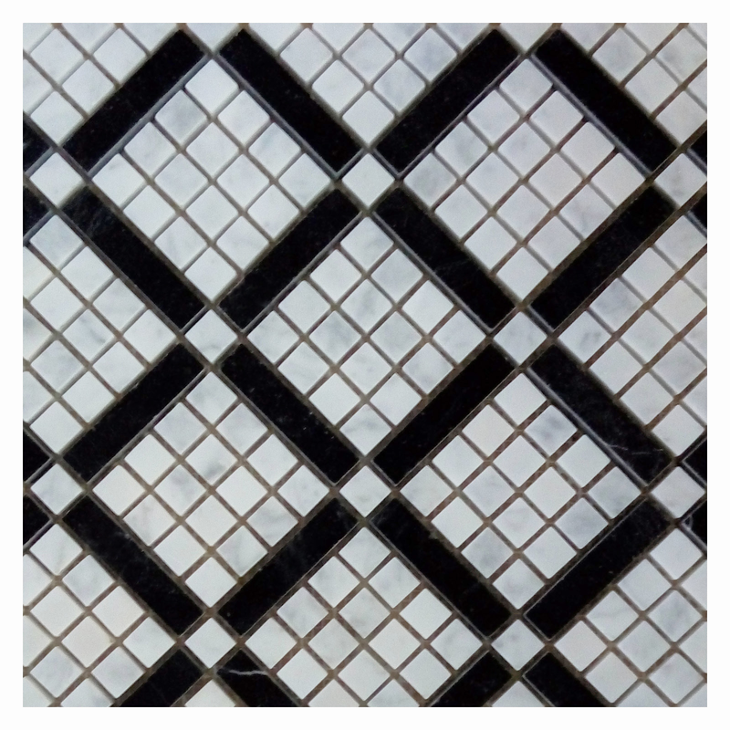 Мозаика Diagonal Carrara серия Orro Stone