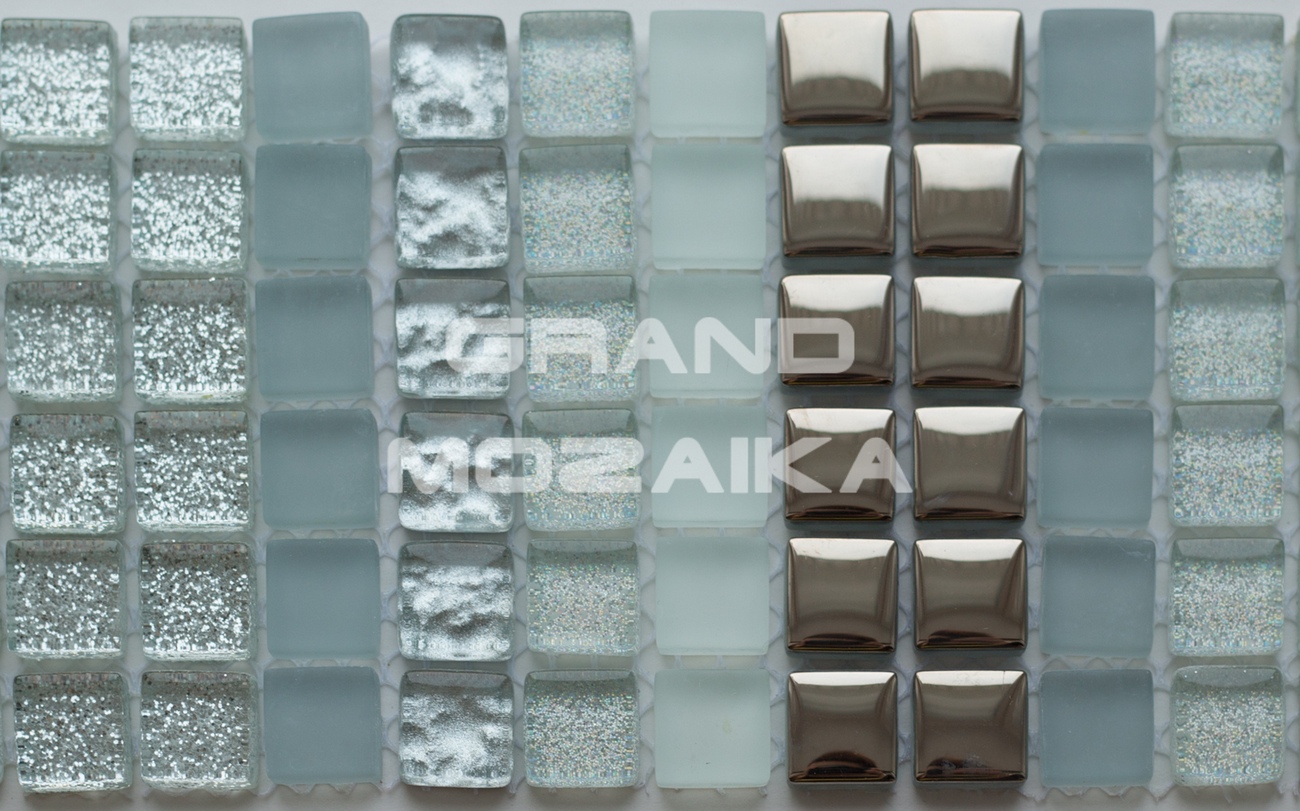 Мозаика Gray Stripes серия Orro Glass