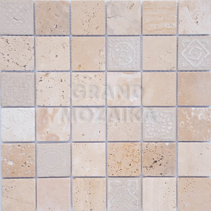 Мозаика Art Travertino beige серия Art Stone