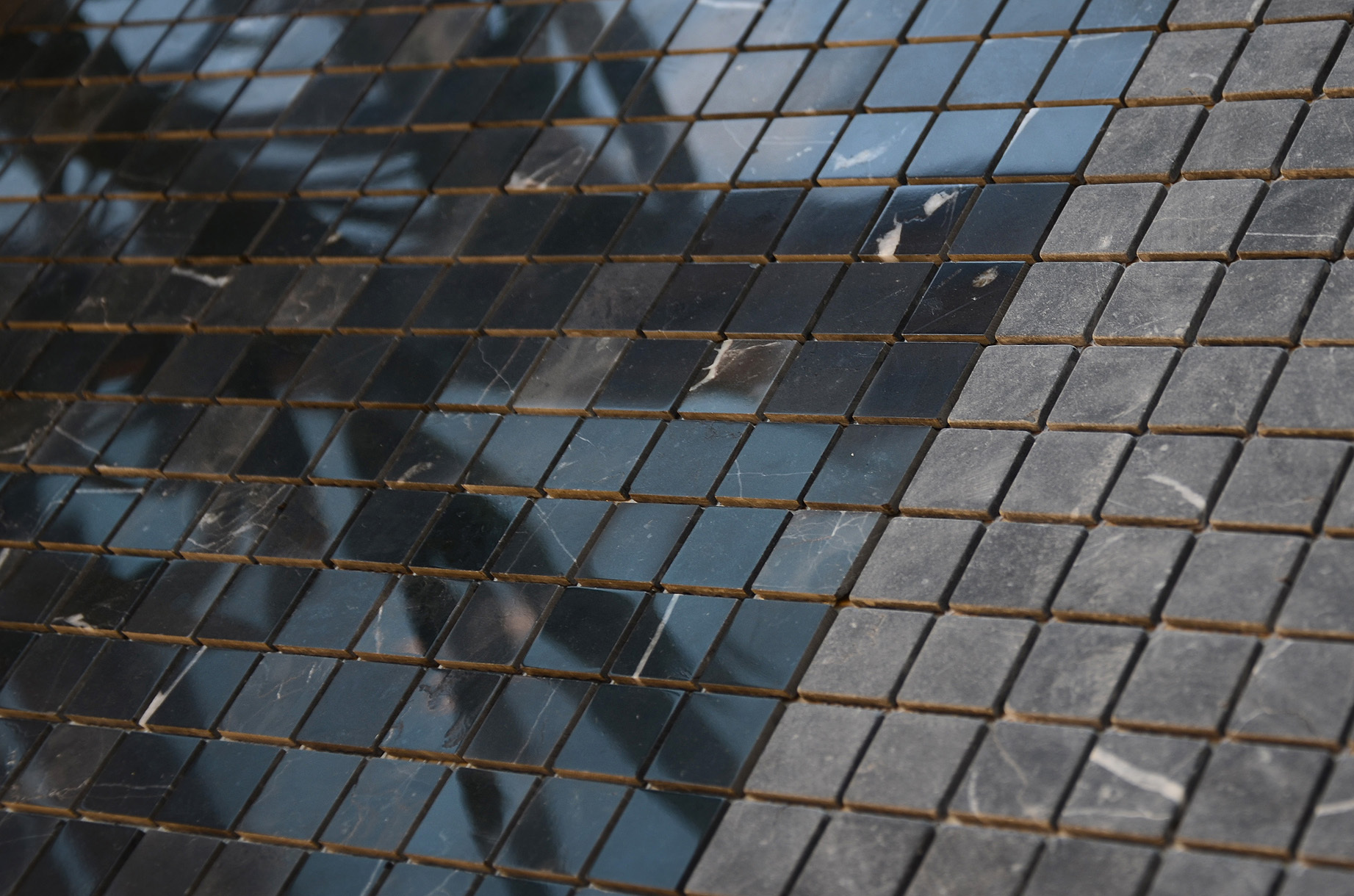 Мозаика Nero Oriente POL 23x23x4 серия Pietrine Slim