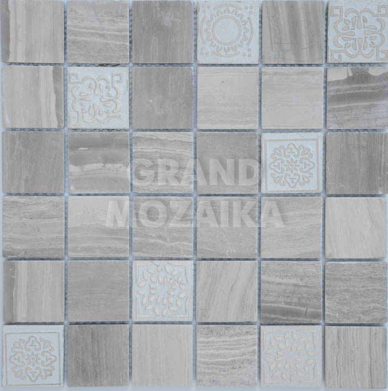 Мозаика Art Travertino Silver серия Art Stone