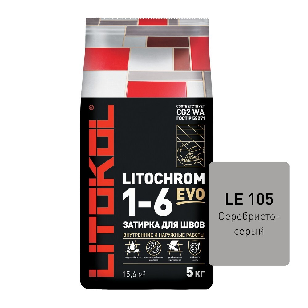 Затирка LITOCHROM 1-6 EVO LE.105 5 серия LITOCHROM 1-6 EVO