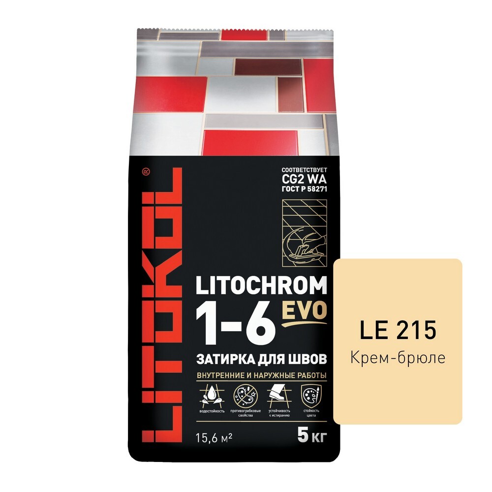 Затирка LITOCHROM 1-6 EVO LE.215 5 серия LITOCHROM 1-6 EVO