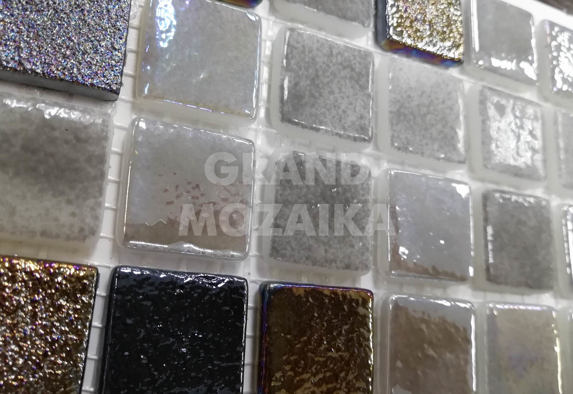 Мозаика Gray Matt Mix серия Glass Mosaic