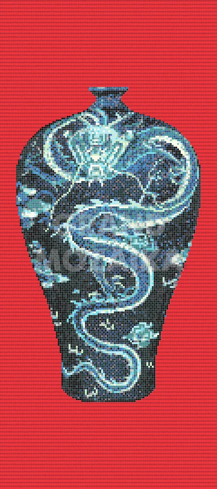 Панно Blue Vases D серия Decorations