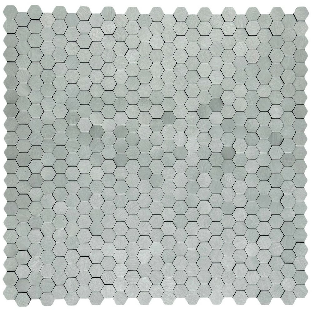 Мозаика GRAVITY ALUMINIUM 3D HEXAGON METAL (BIG) 14x14 серия Mosaic Aluminium
