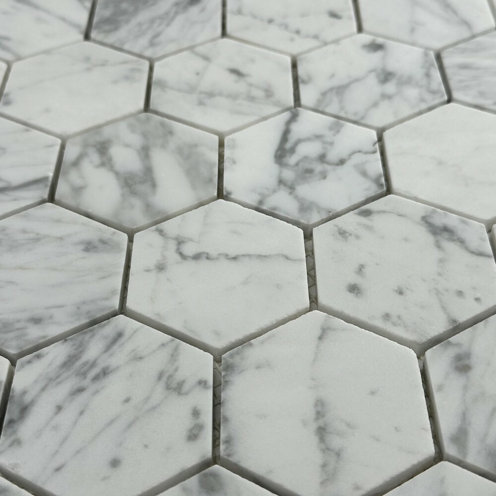 Мозаика HEXAGON CARRARA BIANCO 6 серия Hexagon