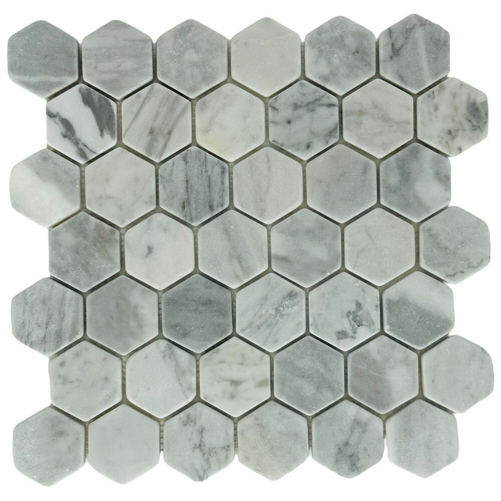 Мозаика HEXAGON CARRARA BIANCO MAT 10 серия Hexagon