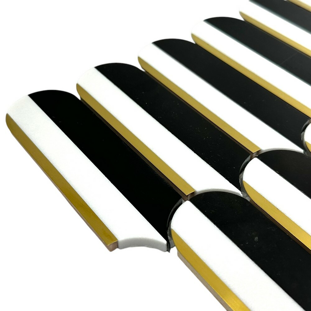 Мозаика PIANO BLACK серия Carpet Series