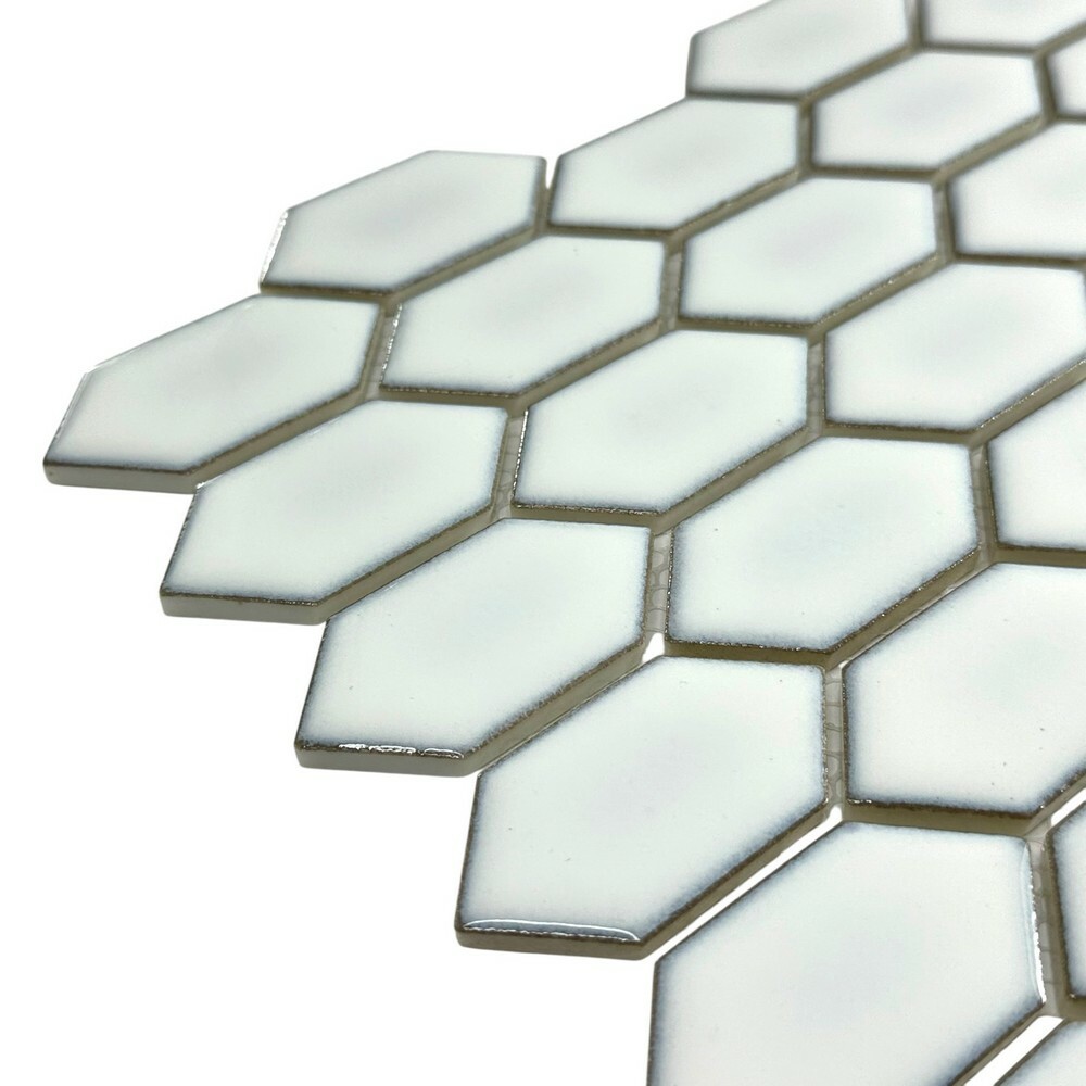 Мозаика ROMBI WHITE серия Glass-M