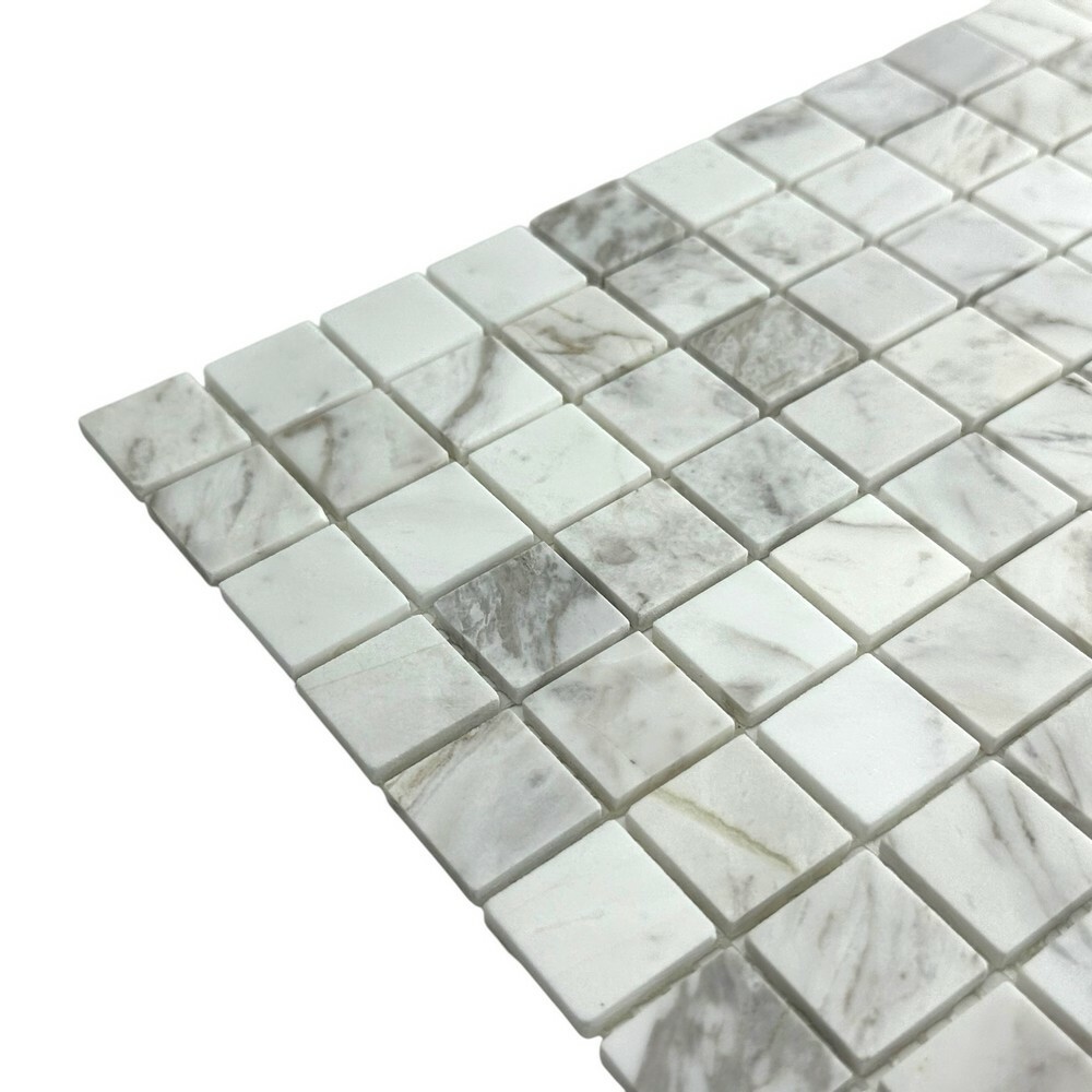 Мозаика VOLAKAS WHITE MAT 23x23 серия Marble Stone